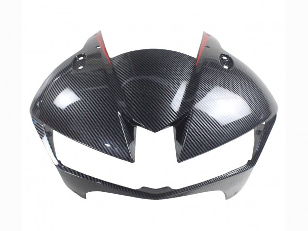 Preisgünstige Honda CBR600RR Motorrad Verkleidung 2013-2023 - Schwarzes Carbonfaser Rot