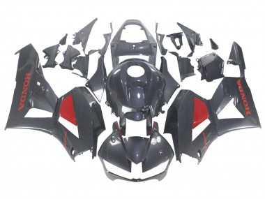 Preisgünstige Honda CBR600RR Motorrad Verkleidung 2013-2023 - Schwarzes Carbonfaser Rot