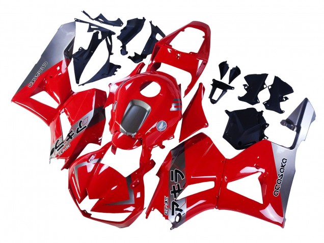 Preisgünstige Honda CBR600RR Motorrad Verkleidung 2013-2023 - Silber Rot