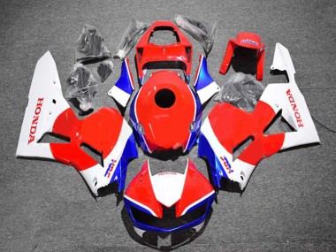 Preisgünstige Honda CBR600RR Motorrad Verkleidung Kit 2013-2023 - Weiss Rot Blau HRC