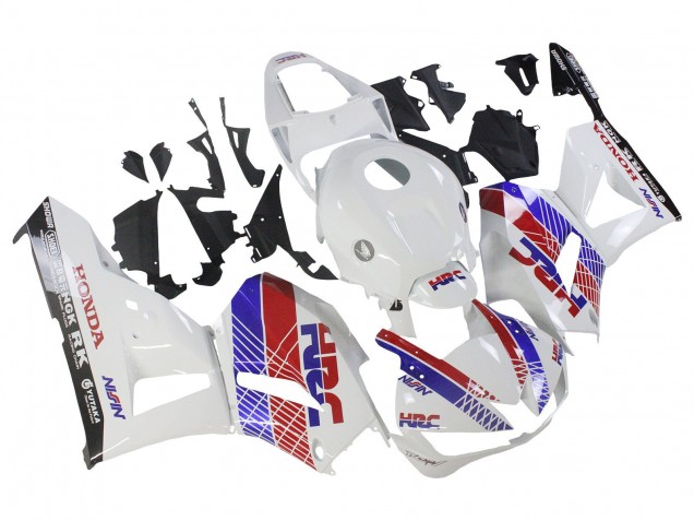 Preisgünstige Honda CBR600RR Motorrad Verkleidung 2013-2023 - Weiss Rot Blau HRC