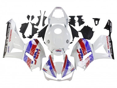 Preisgünstige Honda CBR600RR Motorrad Verkleidung 2013-2023 - Weiss Rot Blau HRC