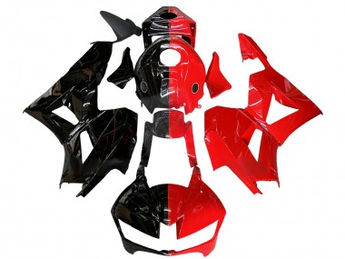 Preisgünstige Honda CBR600RR Motorrad Verkleidung 2013-2023 - Glanzendes Schwarz Rot Geteiltes