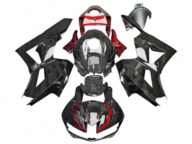 Preisgünstige Honda CBR600RR Motorrad Verkleidung 2013-2023 - Glanzendes Schwarz Rot