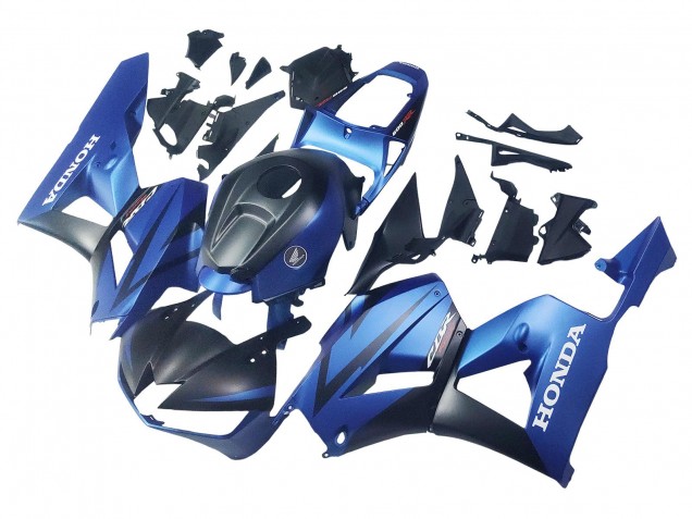 Preisgünstige Honda CBR600RR Motorrad Verkleidung 2013-2023 - Blau Matt Schwarz Rennen