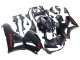 Preisgünstige Honda CBR600RR Motorrad Verkleidung 2013-2023 - Matt Schwarz Rot Aufkleber