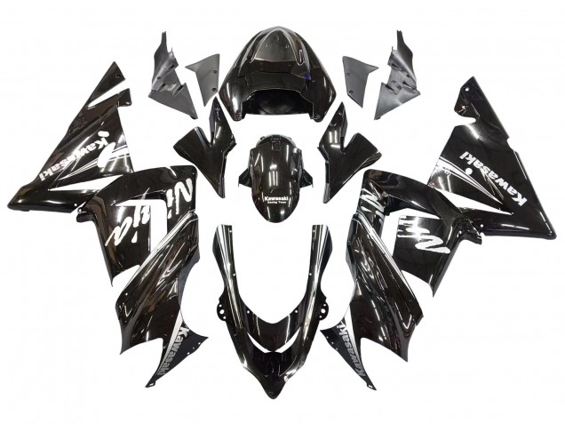 Preisgünstige Kawasaki ZX10R Motorrad Verkleidung 2004-2005 - Glanzendes Schwarz Ninja