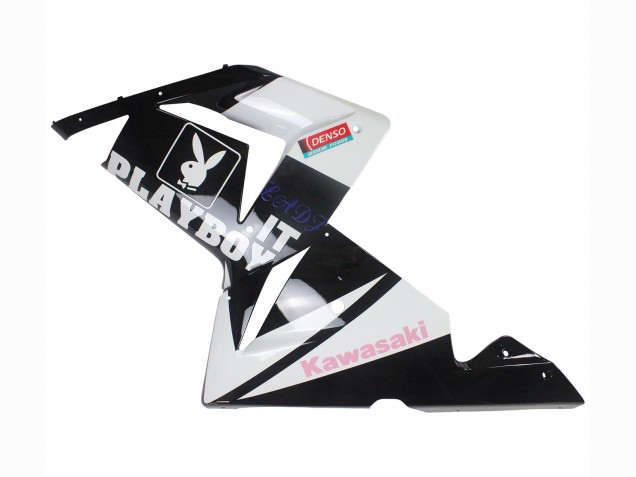Preisgünstige Kawasaki ZX10R Motorrad Verkleidung 2004-2005 - Schwarz Rosa Weiss Playboy Motul