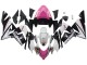 Preisgünstige Kawasaki ZX10R Motorrad Verkleidung 2004-2005 - Schwarz Rosa Weiss Playboy Motul