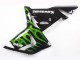 Preisgünstige Kawasaki ZX10R Motorrad Verkleidung 2004-2005 - Schwarz mit Gruner Flamme Ninja