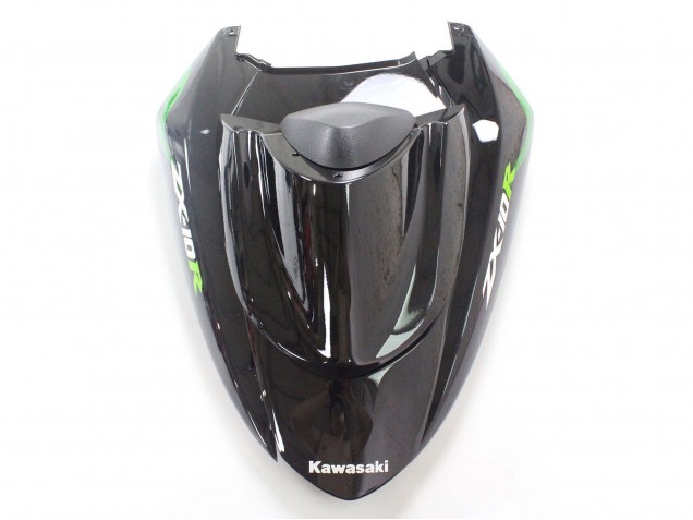 Preisgünstige Kawasaki ZX10R Motorrad Verkleidung 2004-2005 - Schwarz mit Gruner Flamme Ninja