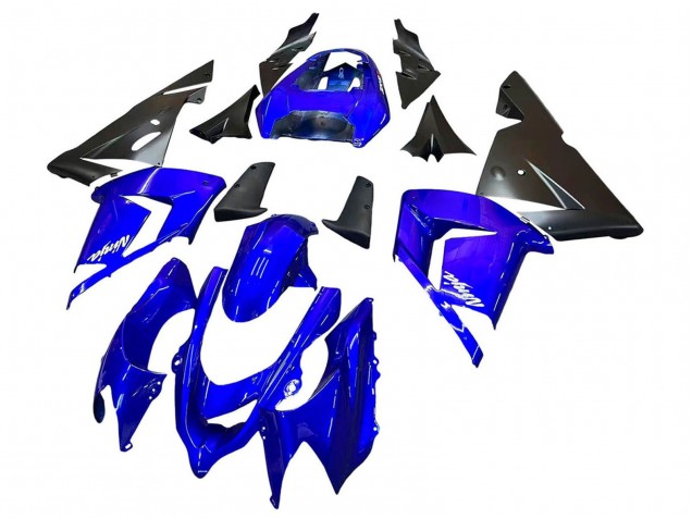 Preisgünstige Kawasaki ZX10R Motorrad Verkleidung 2004-2005 - Blau Schwarz Ninja