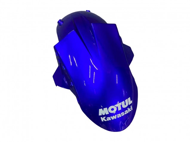 Preisgünstige Kawasaki ZX10R Motorrad Verkleidung 2004-2005 - Glanzendes Blau Weiss Fiat Motul