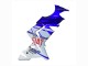 Preisgünstige Kawasaki ZX10R Motorrad Verkleidung 2004-2005 - Glanzendes Blau Weiss Fiat Motul