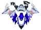Preisgünstige Kawasaki ZX10R Motorrad Verkleidung 2004-2005 - Glanzendes Blau Weiss Fiat Motul