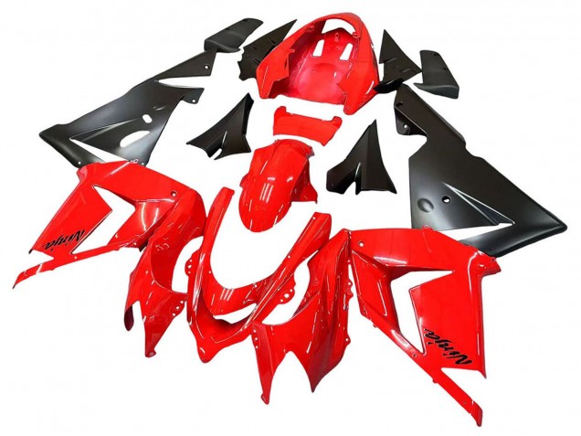 Preisgünstige Kawasaki ZX10R Motorrad Verkleidung 2004-2005 - Rot Schwarz Ninja