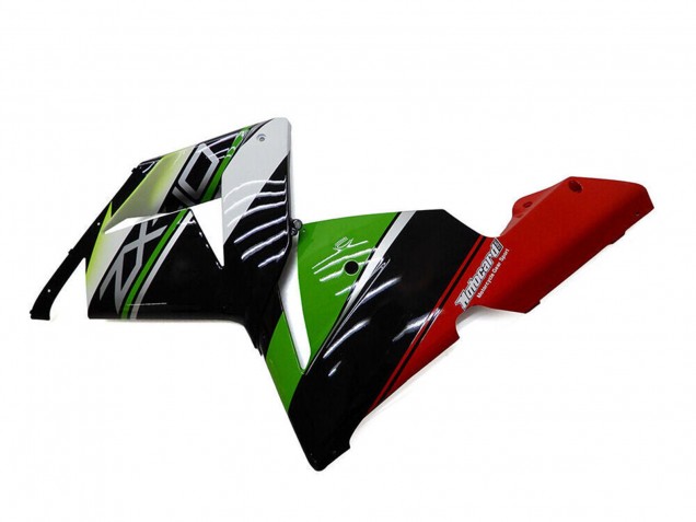Preisgünstige Kawasaki ZX10R Motorrad Verkleidung 2004-2005 - Weiss Schwarz Grun Elf