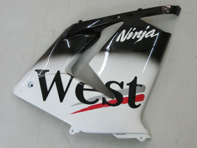 Preisgünstige Kawasaki ZX10R Motorrad Verkleidung 2004-2005 - Weiss Schwarz West Ninja