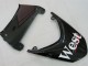 Preisgünstige Kawasaki ZX10R Motorrad Verkleidung 2004-2005 - Weiss Schwarz West Ninja