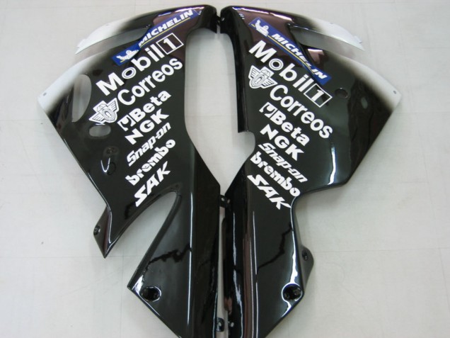 Preisgünstige Kawasaki ZX10R Motorrad Verkleidung 2004-2005 - Weiss Schwarz West Ninja