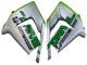 Preisgünstige Kawasaki ZX10R Motorrad Verkleidung 2004-2005 - Grun Silber Schwarz 69
