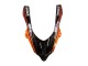 Preisgünstige Kawasaki ZX10R Motorrad Verkleidung 2004-2005 - Burnt Orange Schwarz Monster Elf