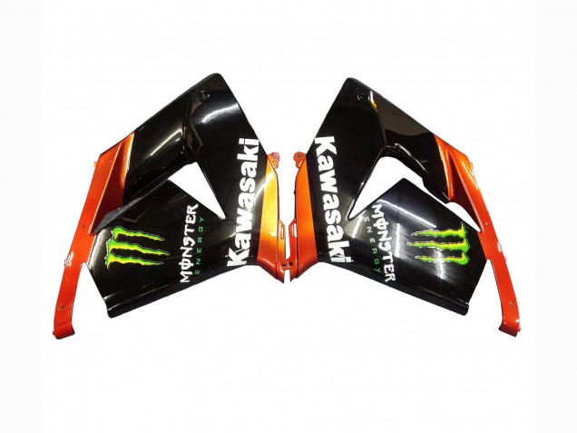 Preisgünstige Kawasaki ZX10R Motorrad Verkleidung 2004-2005 - Burnt Orange Schwarz Monster Elf