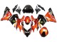 Preisgünstige Kawasaki ZX10R Motorrad Verkleidung 2004-2005 - Burnt Orange Schwarz Monster Elf