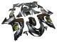 Preisgünstige Kawasaki ZX10R Motorrad Verkleidung 2006-2007 - Grau Gelb Glanzendes Schwarz Monster Elf