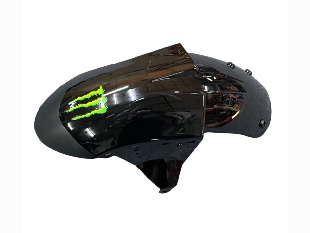 Preisgünstige Kawasaki ZX10R Motorrad Verkleidung 2006-2007 - Grau Gelb Glanzendes Schwarz Monster Elf