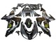 Preisgünstige Kawasaki ZX10R Motorrad Verkleidung 2006-2007 - Grau Gelb Glanzendes Schwarz Monster Elf