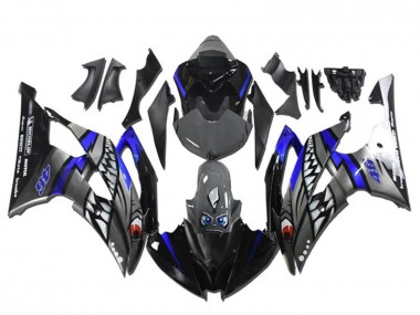 Preisgünstige Yamaha YZF R6 Motorrad Verkleidung 2008-2016 - Blau Silber Grau Hai