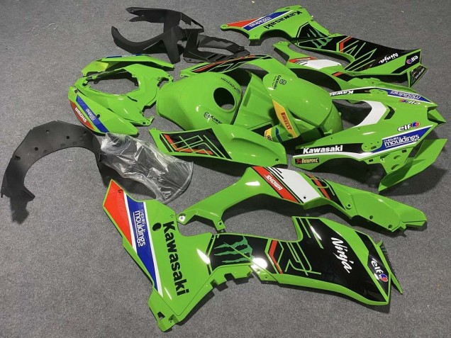 Preisgünstige Kawasaki ZX10R Motorrad Verkleidung 2021-2025 - Grun Weiss Blau Schwarz Rot Showr Elf Mouldings Monster
