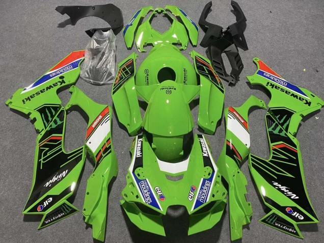 Preisgünstige Kawasaki ZX10R Motorrad Verkleidung 2021-2025 - Grun Weiss Blau Schwarz Rot Showr Elf Mouldings Monster