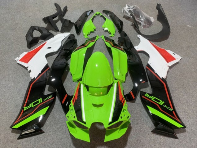 Preisgünstige Kawasaki ZX10R Motorrad Verkleidung 2021-2025 - Grun Schwarz Orange Weiss