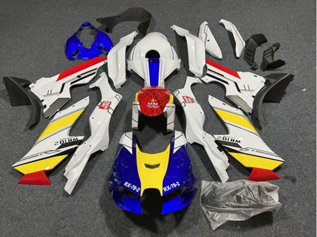 Preisgünstige Kawasaki ZX10R Motorrad Verkleidung 2021-2025 - Weiss Blau Rot Gelb