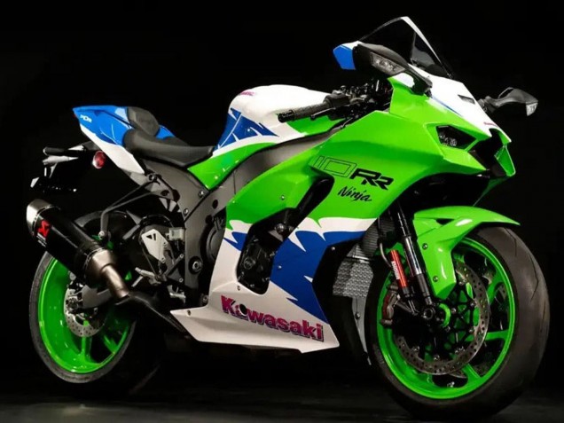Preisgünstige Kawasaki ZX10R Motorrad Verkleidung 2021-2025 - Weiss Grun Blau Schwarz