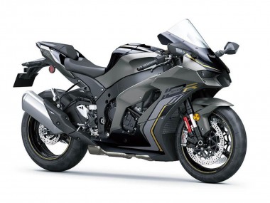 Preisgünstige Kawasaki ZX10R Motorrad Verkleidung 2021-2025 - Schwarz Grau Gold