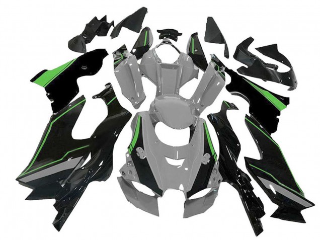 Preisgünstige Kawasaki ZX10R Motorrad Verkleidung 2021-2025 - Grau Grun Schwarz