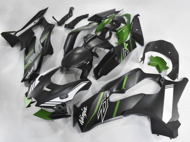 Preisgünstige Kawasaki ZX10R Motorrad Verkleidung 2021-2025 - Matt Schwarz Grun Weiss
