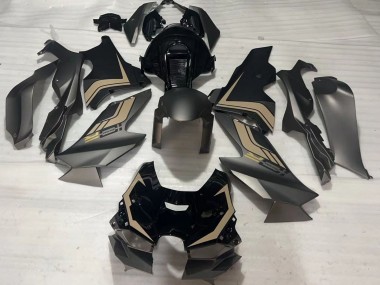 Preisgünstige Kawasaki ZX10R Motorrad Verkleidung 2021-2025 - Matt Schwarz Glanzendes Schwarz Braun