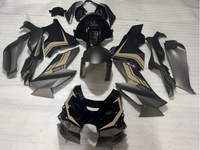 Preisgünstige Kawasaki ZX10R Motorrad Verkleidung 2021-2025 - Matt Schwarz Glanzendes Schwarz Braun