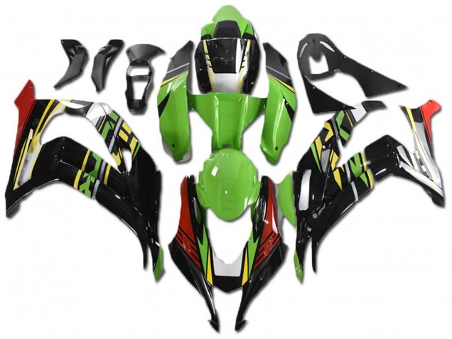 Preisgünstige Kawasaki ZX10R Motorrad Verkleidung 2021-2025 - Grun Gelb Rot Schwarz