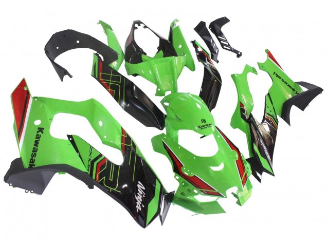 Preisgünstige Kawasaki ZX10R Motorrad Verkleidung 2021-2025 - Grun Schwarz Rot