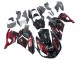 Preisgünstige Kawasaki ZX14R ZZR1400 Motorrad Verkleidung Kit 2006-2011 - Glanzendes Schwarz Rot Flamme