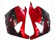 Preisgünstige Kawasaki ZX14R ZZR1400 Motorrad Verkleidung Kit 2006-2011 - Glanzendes Schwarz Rot Flamme