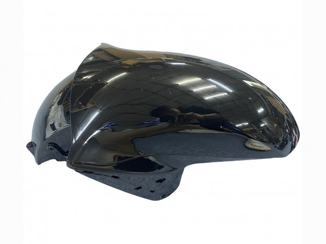 Preisgünstige Kawasaki ZX14R ZZR1400 Motorrad Verkleidung Kit 2006-2011 - Glanzendes Schwarz Rot Flamme
