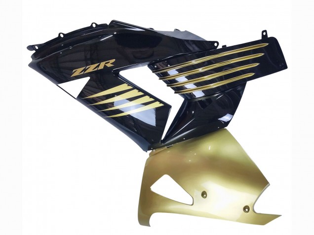 Preisgünstige Kawasaki ZX14R ZZR1400 Motorrad Verkleidung 2006-2011 - Gold Schwarz