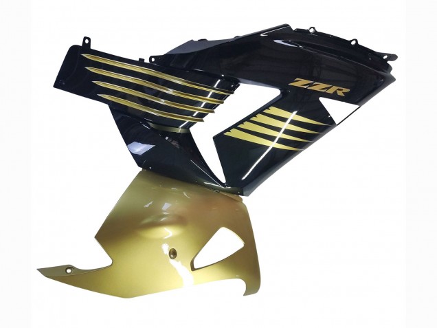 Preisgünstige Kawasaki ZX14R ZZR1400 Motorrad Verkleidung 2006-2011 - Gold Schwarz