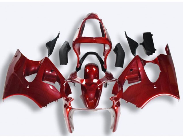 Preisgünstige Kawasaki ZX6R Motorrad Verkleidung 2000-2002 - Rot